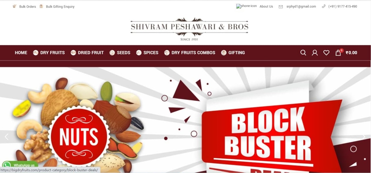 Big Dry fruits Online Shop